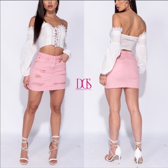 🔥 5 ⭐️ Delilah - White Off Shoulders Crop Top - Picture 7 of 8